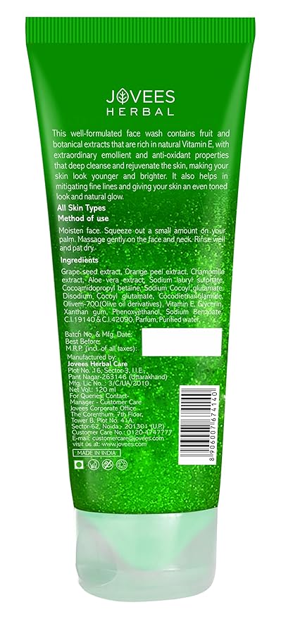 Jovees Herbal Grapes Face Wash 50 ml