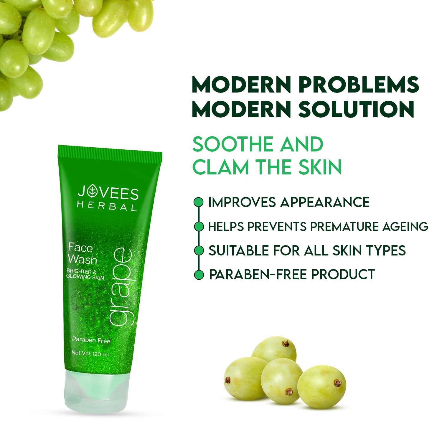 Jovees Herbal Grapes Face Wash 50 ml