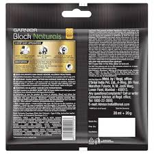 Garnier Black Naturals Oil Enriched Creme Hair Colour - Black Shade 0.2 - 20g + 20ml