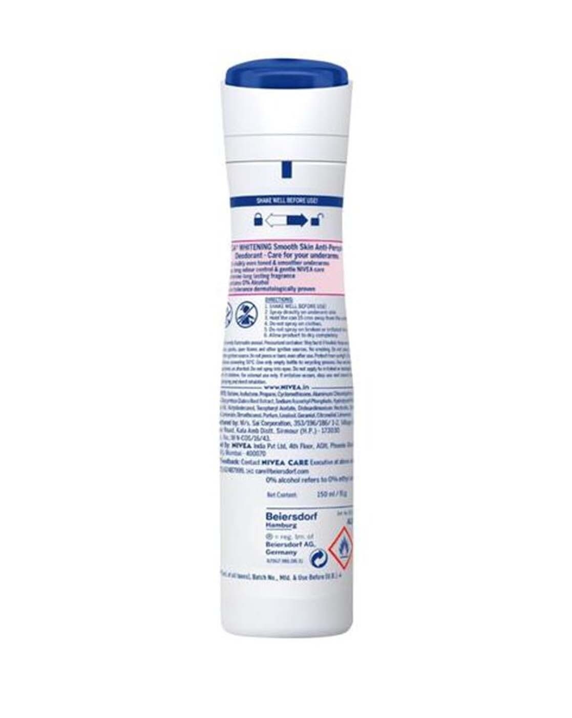 Nivea White 150ml Female's Body Spray